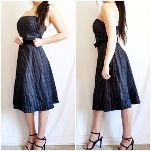 Arden B. Vintage Pin Up Girl Strapless Midi Dress